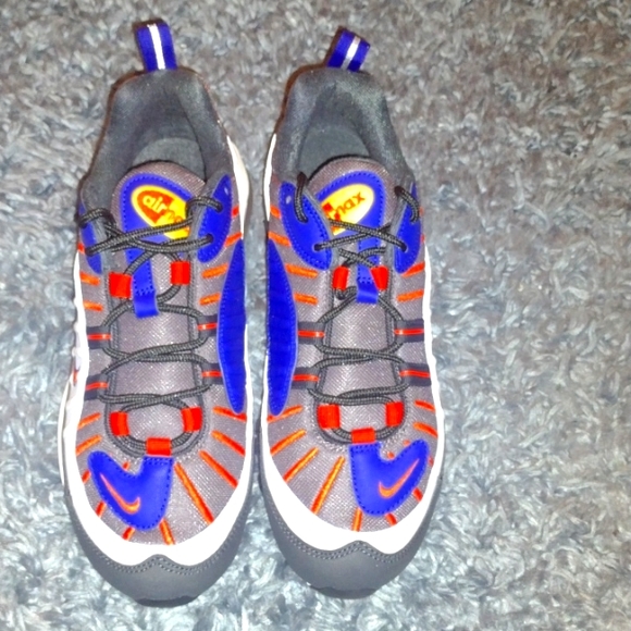 ✨Nike Air Max 98✨Phoenix Sun's Men's Size 6.5 Gun Smoke Team Orange - Picture 1 of 6